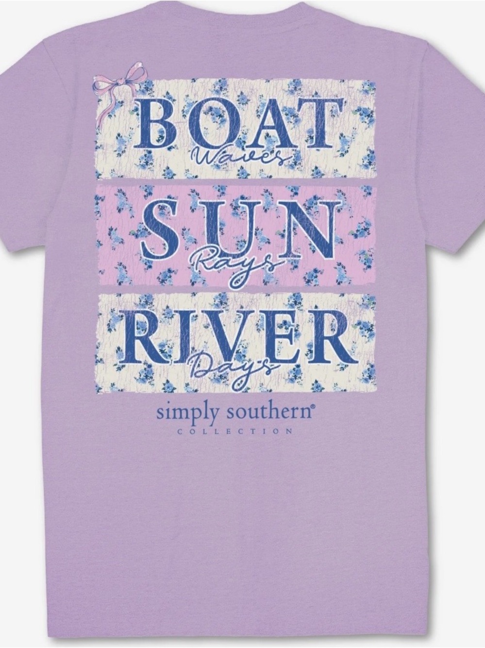 New Simply Southern Boat Sun River Shirt Size XL